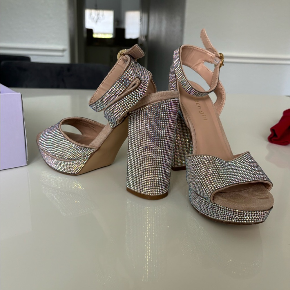 Summit Rhinestone Platform Sandals - Picture 9 of 9